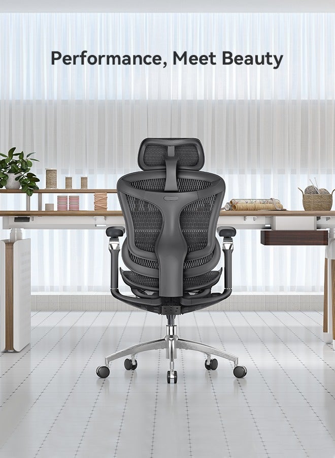 SIHOO Doro C300 Pro Ergonomic Office Chair with Dynamic Lumbar Support for Home Office Chair, Adjustable Backrest Desk Chair (Black) - Image 2
