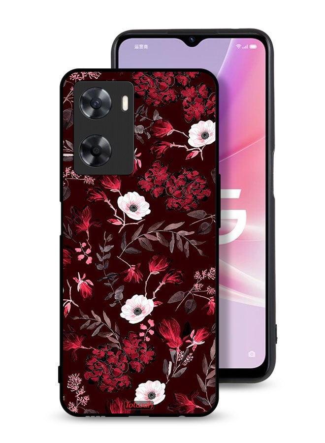 Tolwak Oppo A77s Protective Case Cover Small Flowers And Tropical Leaves - Image 1