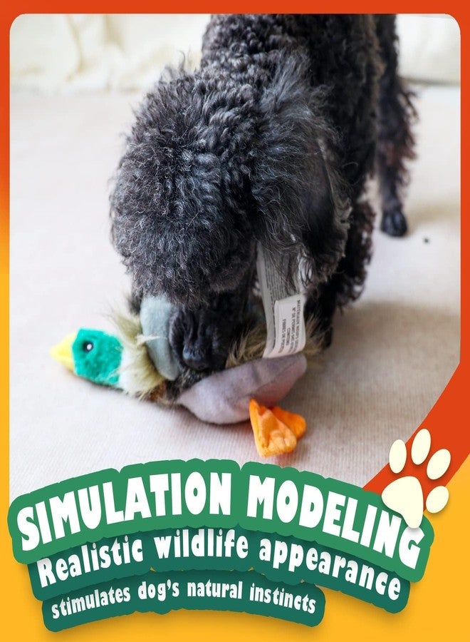 ALL FOR PAWS Duck Squeaky Doy Toy, Duck Dog Toy for Medium Large Breed, Puppy Fetch Toy with Squeaker, Plush Chew Dog Toy, 18 x 9.1 x 3.9 inches, Classic - Mallard L - Image 2