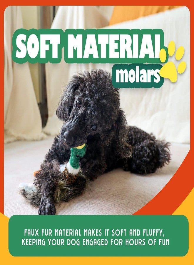 ALL FOR PAWS Duck Squeaky Doy Toy, Duck Dog Toy for Medium Large Breed, Puppy Fetch Toy with Squeaker, Plush Chew Dog Toy, 18 x 9.1 x 3.9 inches, Classic - Mallard L - Image 3