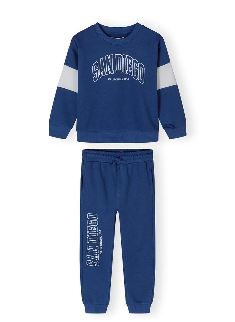 مينوتي Kids Boys  Crew Neck Sweatshirt And Joggers Set