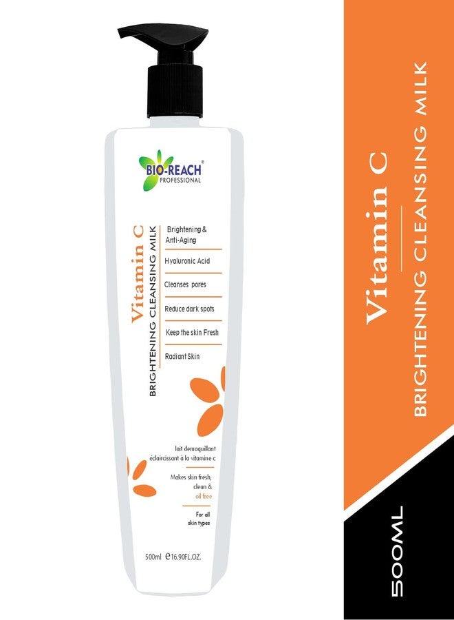 BIO-REACH Vitamin C Brightening Cleansing Milk For Womens & Mens For Cleansing Dust & Pollution From Skin (500ml) - Pack Of 1 - Image 2
