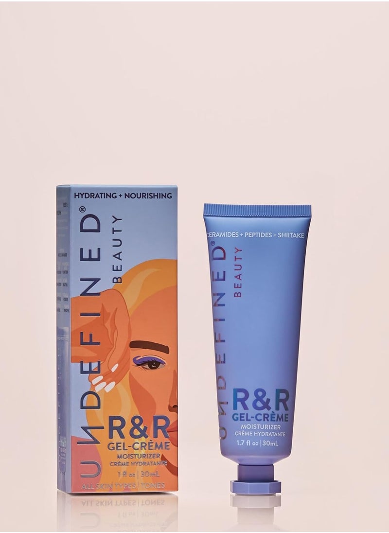 Undefined Undefined Beauty NEW R&R Gel-Crème Moisturizer infused with Ectoin, Urea, Cloudberry, Peptides, Ceramides, Hyaluronic Acid, Niacinamide to hydrate, plump and boost skin barrier, 1.7oz  - Image 2