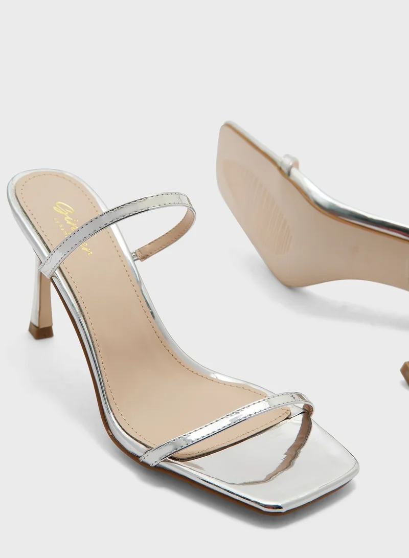 Ginger Double Strap High Heels Sandals