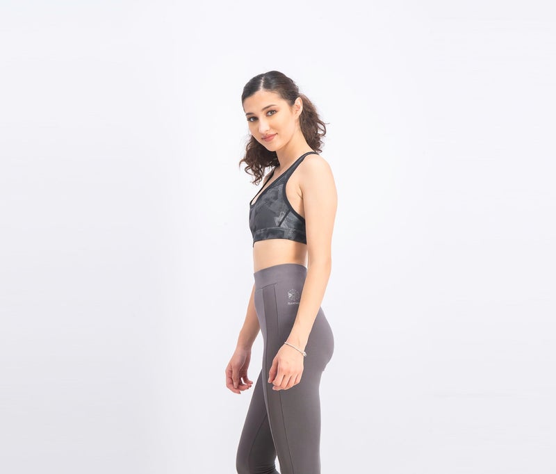 Reebok Women Hero Run Padded Bra, Black Combo - Image 2