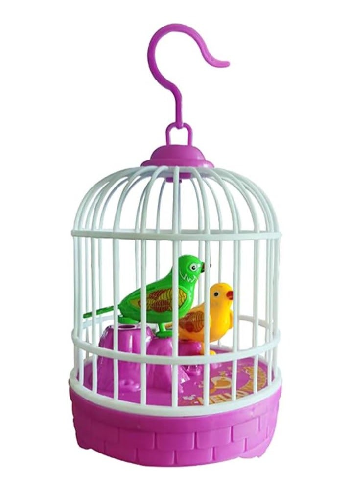 DubaiGallery Singing Chirping Bird in Cage, Realistic Sounds Movements, Sound Activated LibertySinging and Chirping Bird Toy in Cage - Realistic Sounds and Movements - Sound Activated - Image 1