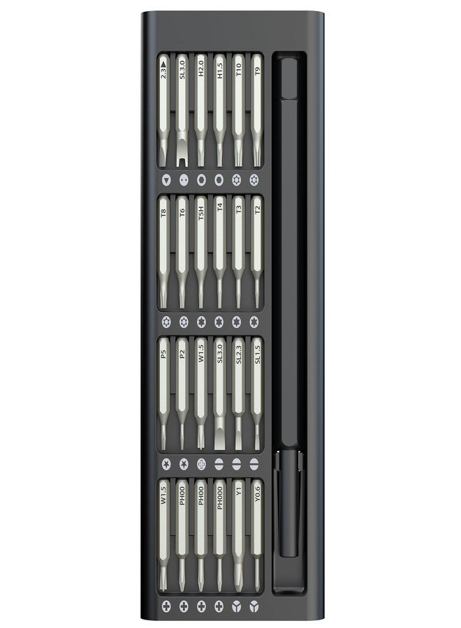 ريبل مجموعة مفكات براغي دقيقة صغيرة 25 في 1 من ريبيل، مجموعة أدوات إصلاح مغناطيسية صغيرة احترافية لأجهزة آيفون، والكمبيوتر، واللاب توب، والنظارات، وإكس بوكس، وبلاي ستيشن 4، وبلاي ستيشن 5، وسويتش، والساعة، وماك بوك، والكمبيوتر الشخصي، والإلكترونيات - Image 2