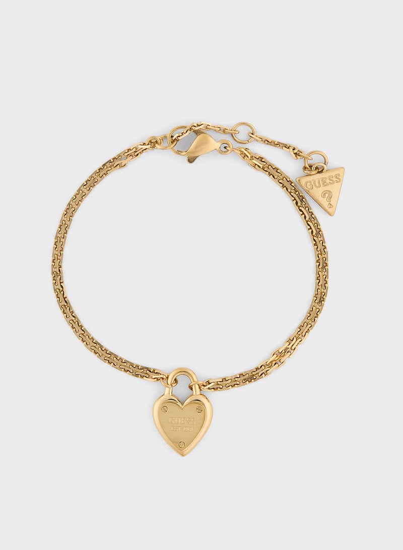 GUESS Mini Heart Lock Bracelet - Image 1