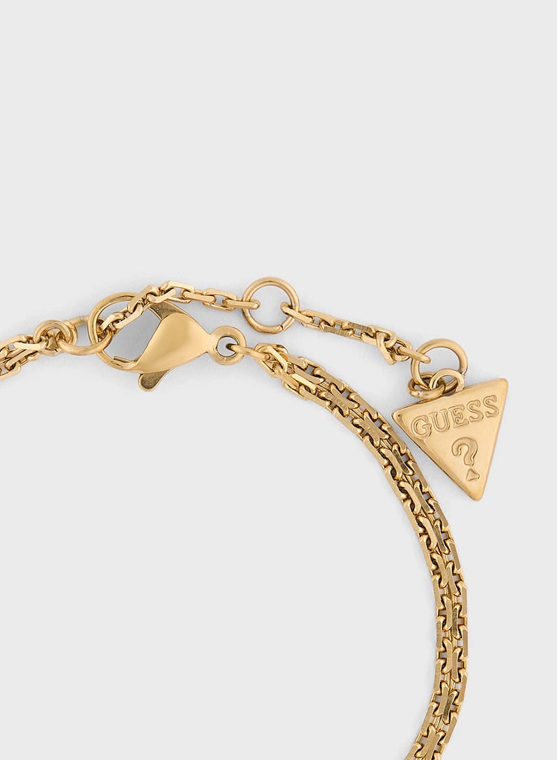 GUESS Mini Heart Lock Bracelet - Image 2