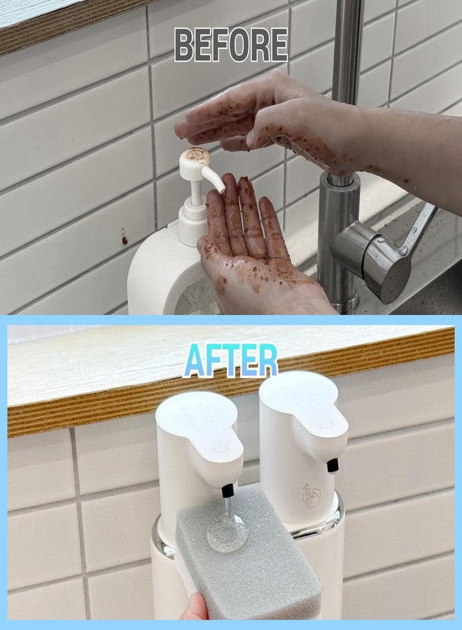 OLG Touchless Soap Dispenser - Automatic Hand - Dual Tank - 27 fl oz - Dish Detergent - Kitchen Bathroom - Foam and Liquid - Image 3