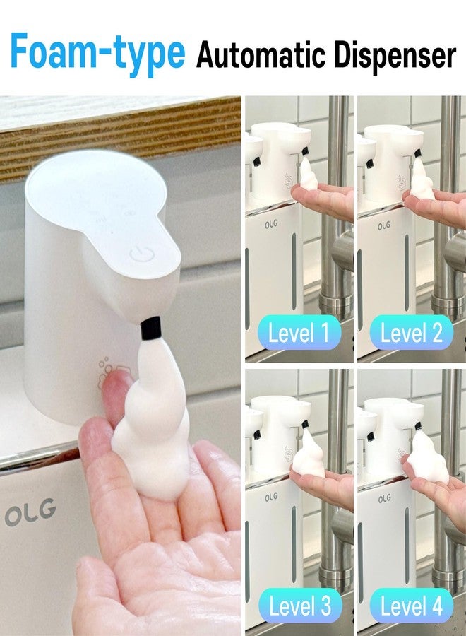 OLG Touchless Soap Dispenser - Automatic Hand - Dual Tank - 27 fl oz - Dish Detergent - Kitchen Bathroom - Foam and Liquid - Image 5