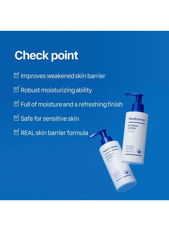Real Barrier Extreme Lotion 150ml, 5.07 Fl. Oz | Skin Barrier Repair & Strengthening Facial Lotion | Facial Moisturizer for Dry Skin | Moisturizing Skin Care Solution for Sensitive Skin | K-Beauty - Image 2