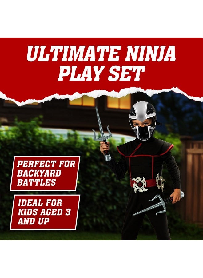 Liberty imports - Ninja Warrior Toy Weapons Role Playset - Kids Pretend Play Dress Up Costume Accessories Set For Children Pretend Play Battles (Set 2) - Image 1