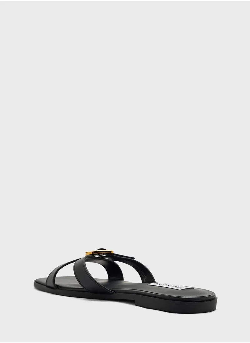 STEVE MADDEN Cross Strap Low Heel Sandals