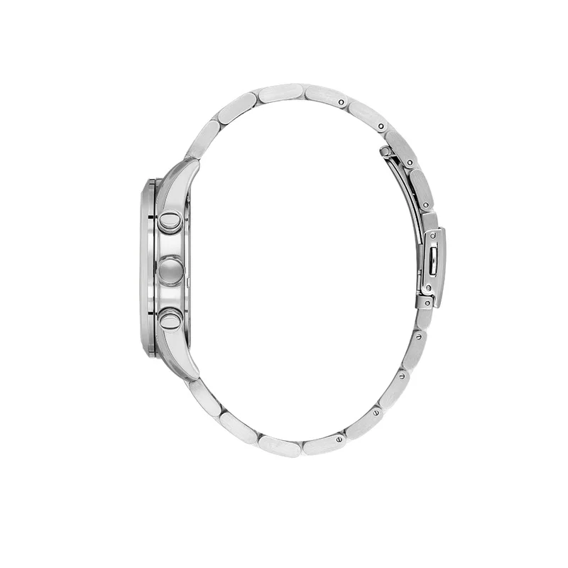 DANIEL KLEIN Men's Stainless Steel Silver Alloy Case Analog Silver Round Sunray Dial Japanese Quartz Exclusive 50 Meters Water Resistant