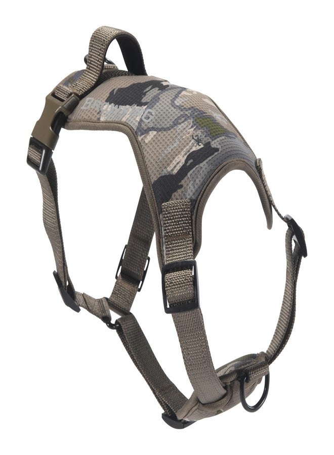 Browning Camo Dog Harness, No Pull Adjustable Reflective Pet Walking Vest, Ovix Camo, Large - Image 1
