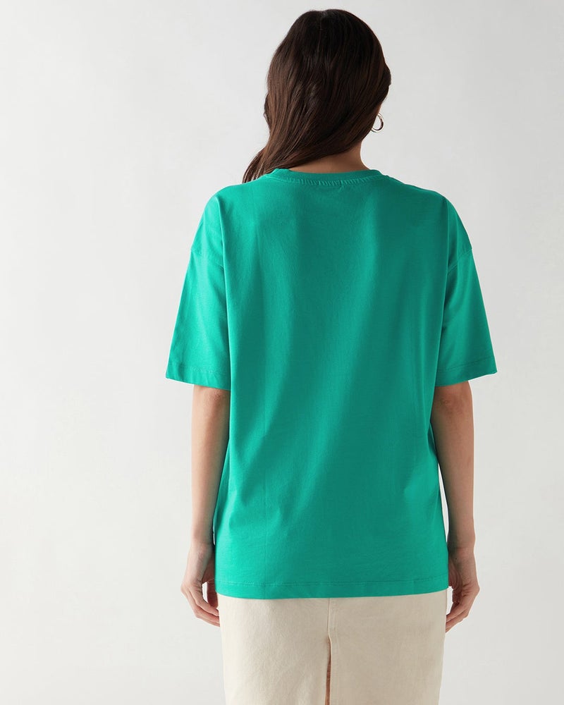 بيواكوف تيشيرت نسائي أخضر واسع - Image 4