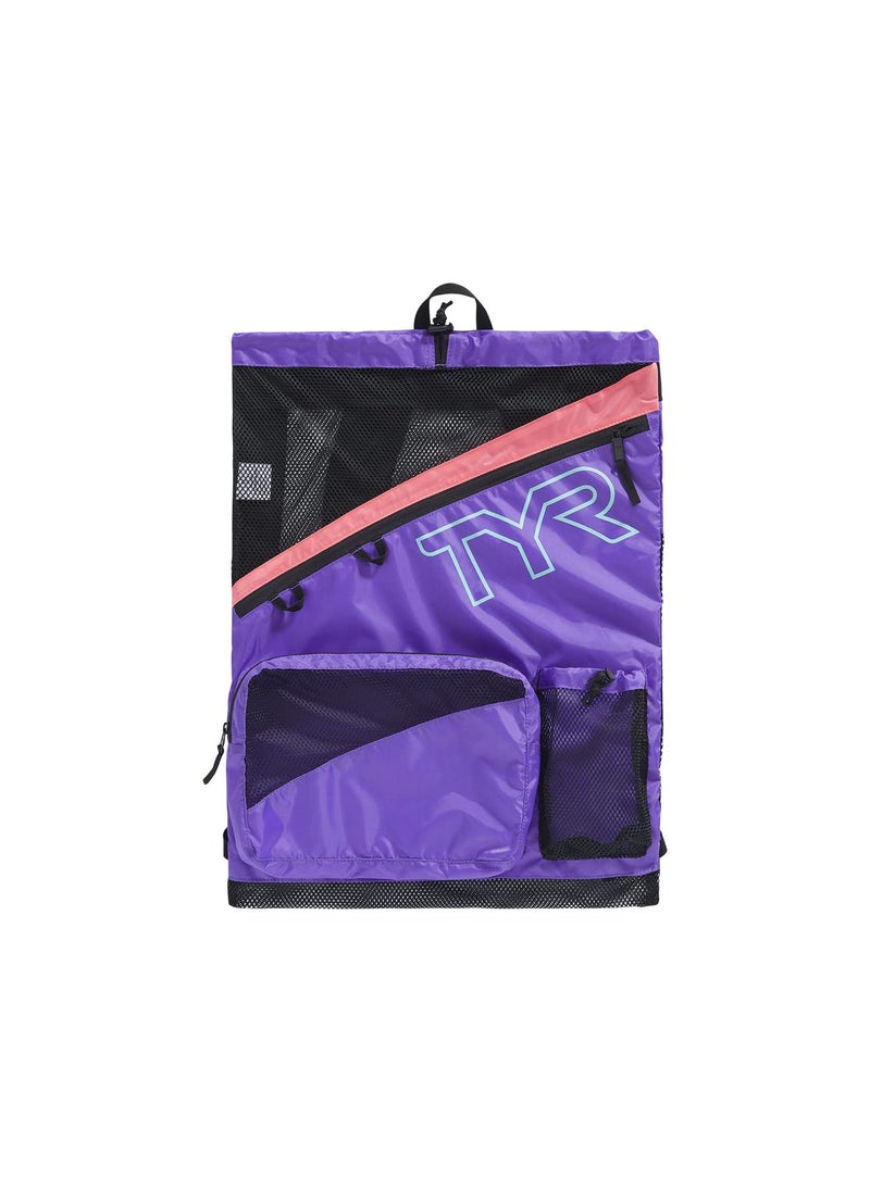 TYR TYR Elite Team Mesh Backpack, Pink/Purple, one Size  - Image 1