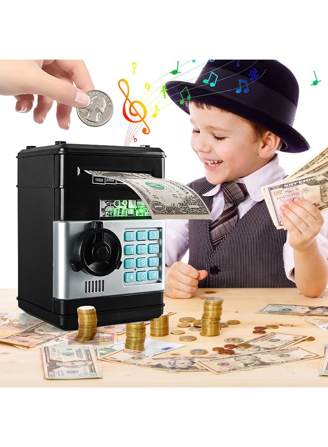 OUTAD Children's safe small mini piggy bank with music