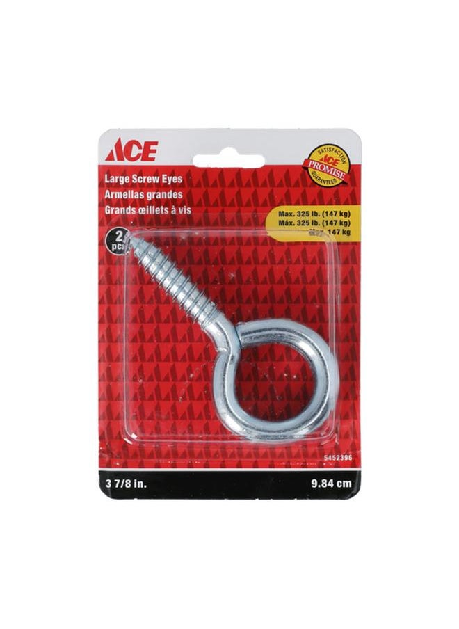 ACE Zinc Plated Closed Circular Large Eye Screw Silver 3 7/8inch TSRW-48 