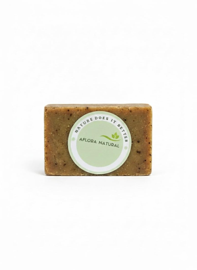 African Black Soap, 100% Raw & Organic, Traditional Natural Soap for Face, Body & Hair, Deep Cleansing, Moisturizing & Gentle Skincare Bar