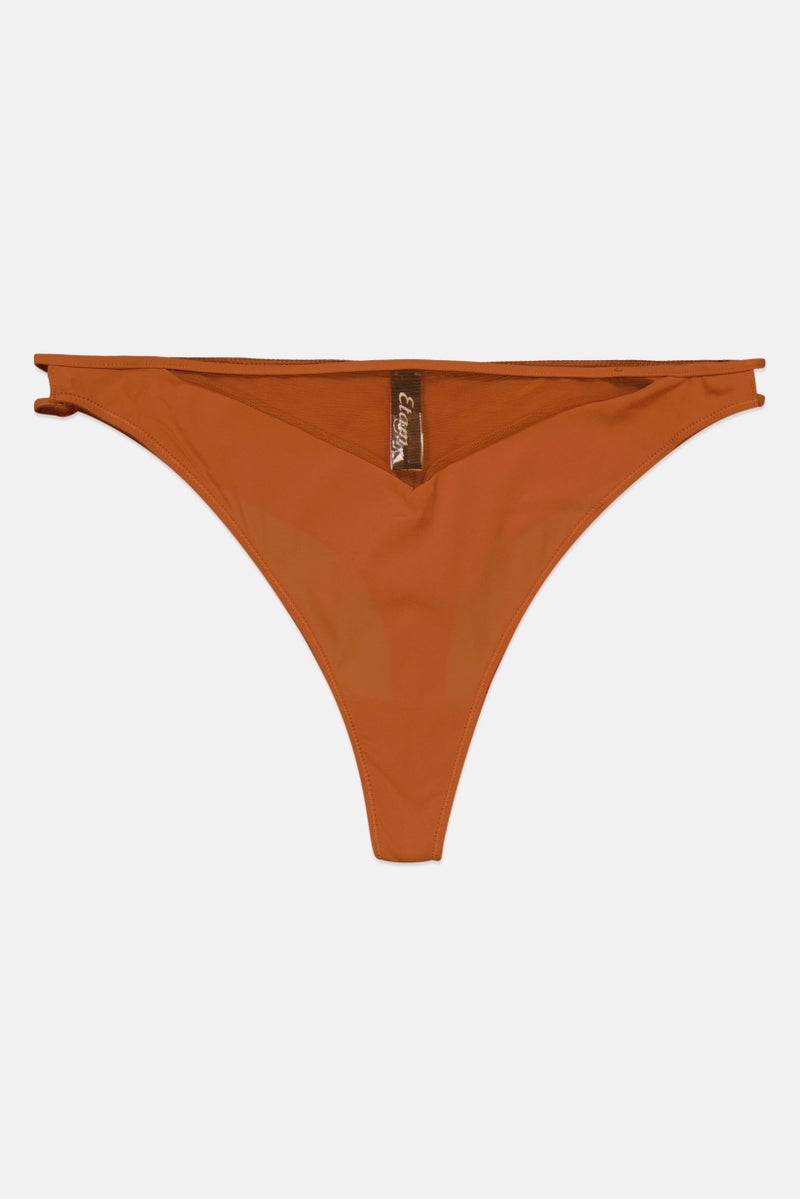 Etam Women Plain Pantie, Brown  - Image 1