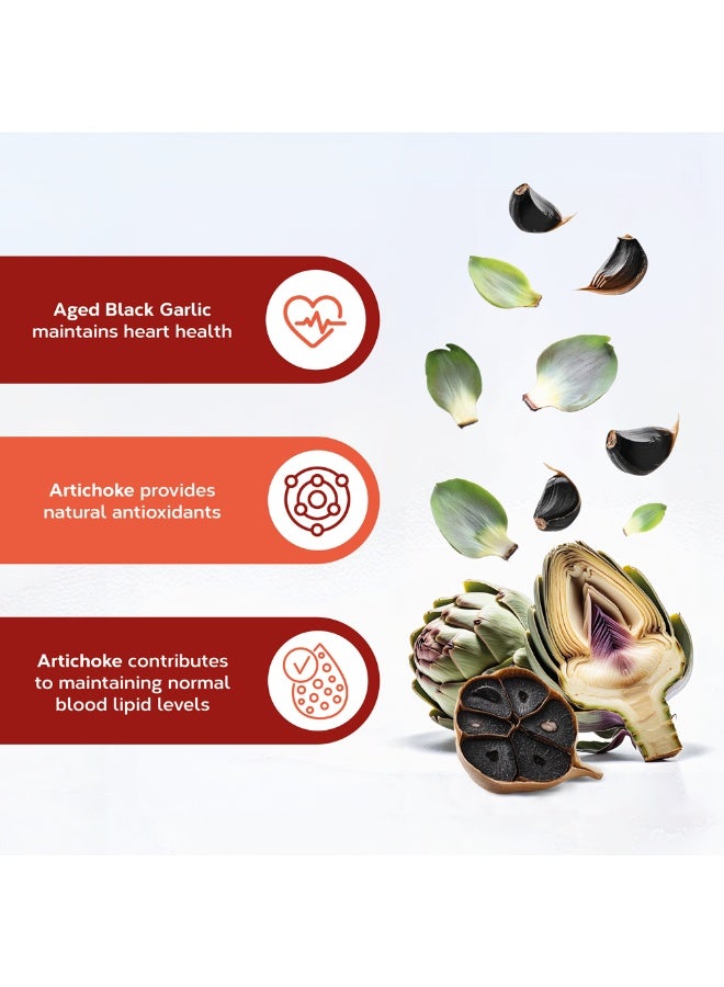TONGIL Nivelcol 120 Capsules | Red Rice Yeast, Phytosterols, Policosanol, Artichoke and Black Garlic | Supports Cardiovascular System Health | Safe and Effective Formula by TONGIL - Image 3