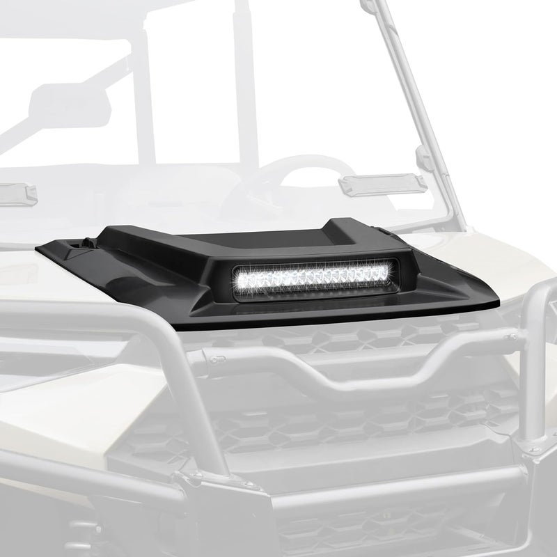 POKIAUTO Hood Scoop with LED Lights for Polaris Ranger XP 1000/Crew XP 1000 (2018-2024) - Image 1