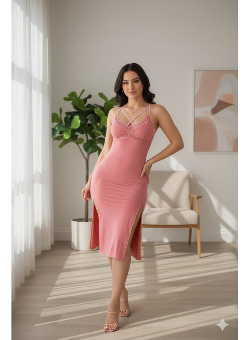 مانيكان ملابس نسائية مصنوعة من خامة ناعمة للغاية بتصميم سهل الاستخدام لاستخدام مريح للغاية فستان طويل مصنوع من خامة قطنية ناعمة - Image 2