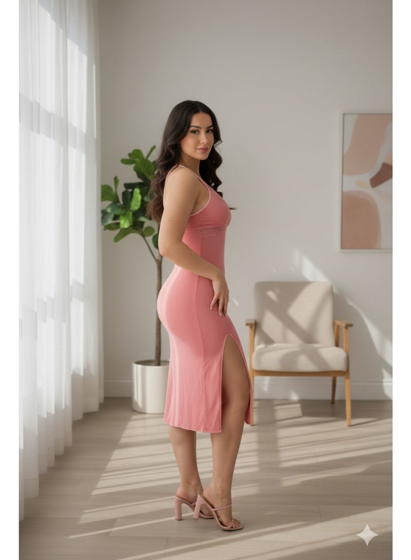 مانيكان ملابس نسائية مصنوعة من خامة ناعمة للغاية بتصميم سهل الاستخدام لاستخدام مريح للغاية فستان طويل مصنوع من خامة قطنية ناعمة - Image 3