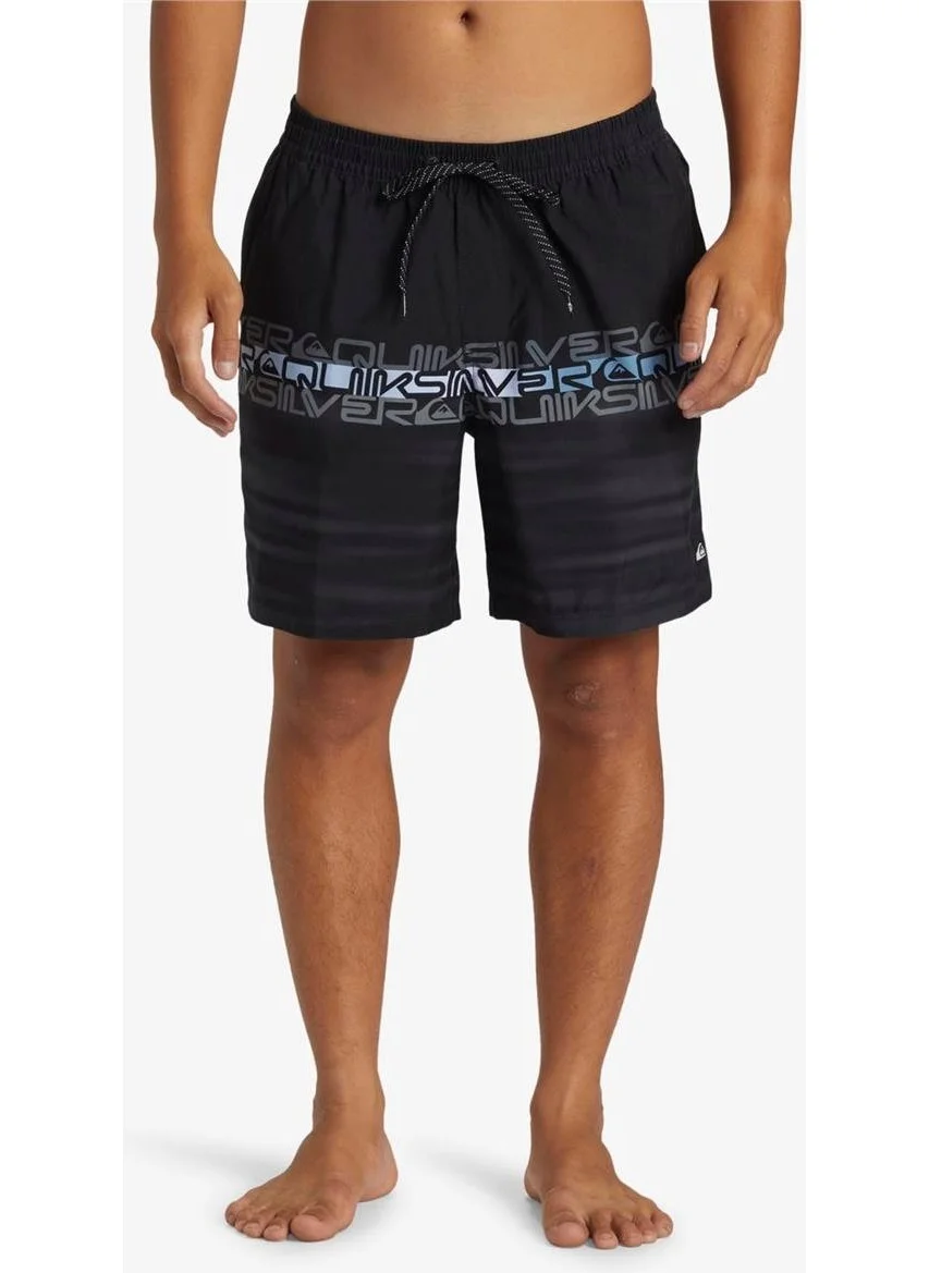 كويك سيلفر Everyday Wordblock Volley 17 Men's Black Volley Short