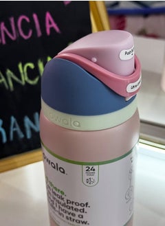Owala FreeSip Insulated Stainless Steel Water Bottle with Straw for Sports and Travel, BPA-Free, 32-Ounce, Good Egg pink  - Image 3