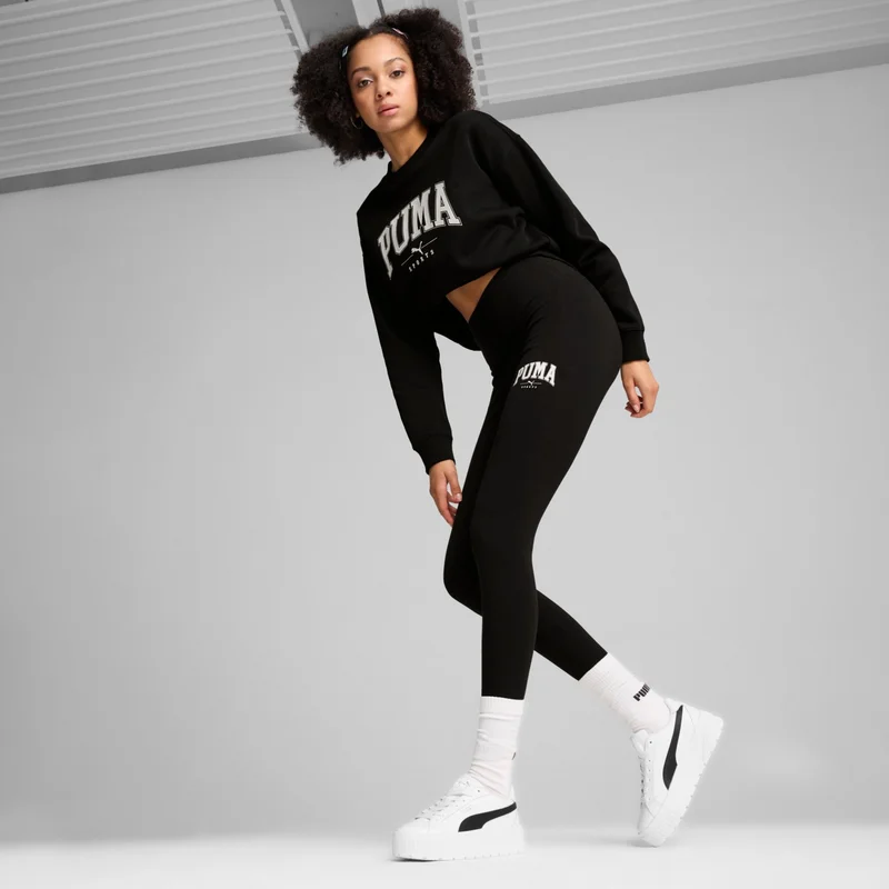 بوما Squad Women's Sports Tights 68154101-BLACK S - Black
