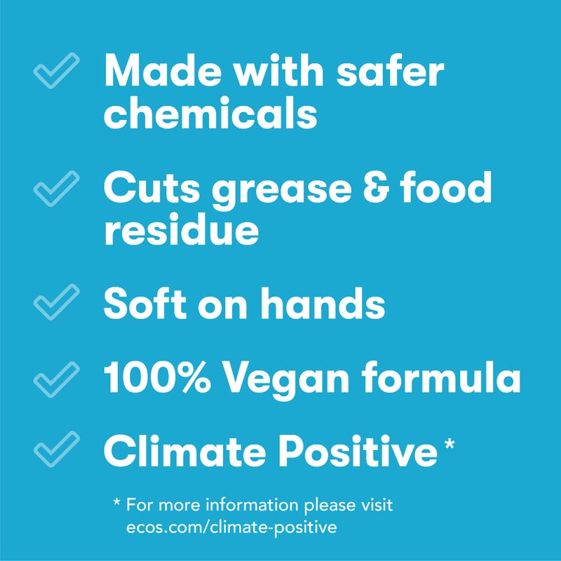 ECOS Dish Soap - Cuts Grease & Food Residue - No Harsh Chemicals - Hypoallergenic for Sensitive Skin - Biodegradable Formula, Recyclable Sustainable Liquid Dishwashing Soap - Natural Pear (Pack of 2) - Image 2