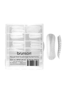 brunson Dual Nail Forms for Poly Extension Gel Pre-shaped False Tips with Scale 120pcs Manicure Tool for Nail Extensions Mold Nail Tips Acrylic Nails False Nails Manicure Tool  - Image 1
