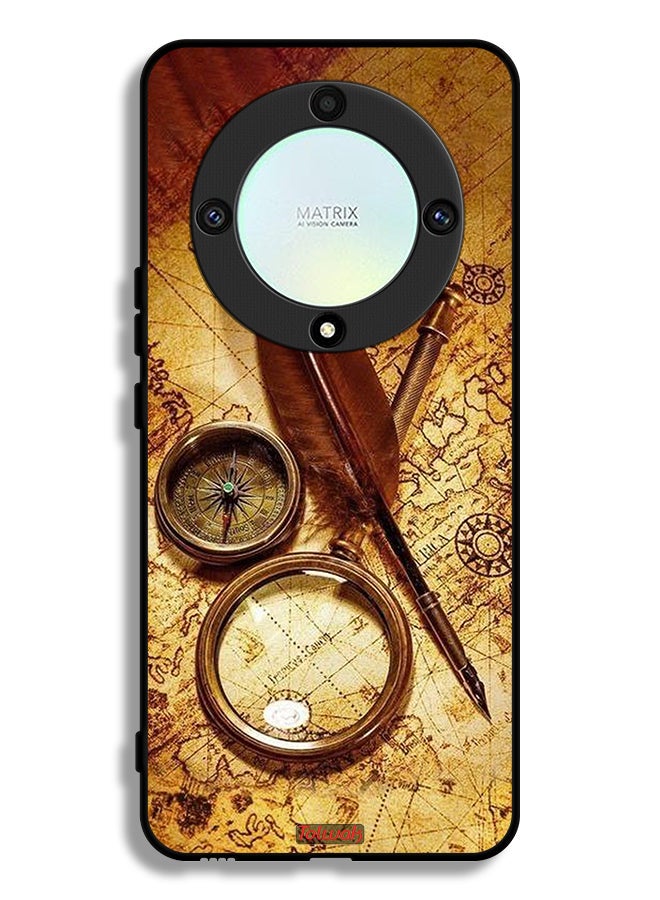 Tolwak Honor X9a Protective Case Cover Vintage Compass - Image 1