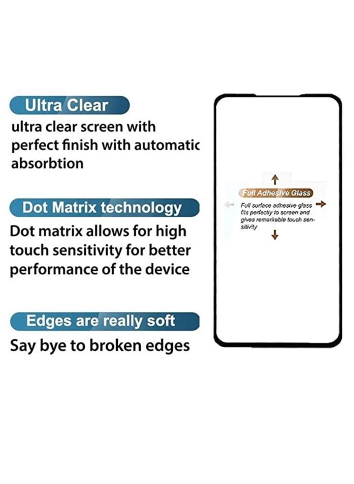 Samsung Galaxy A72 5G Screen Protector, Anti-Scratch Edge to Edge Black Rim Coverage