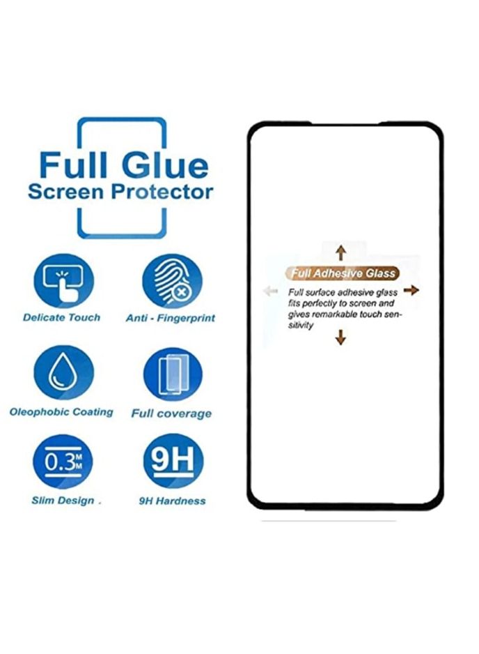 Samsung Galaxy A72 5G Screen Protector, Anti-Scratch Edge to Edge Black Rim Coverage