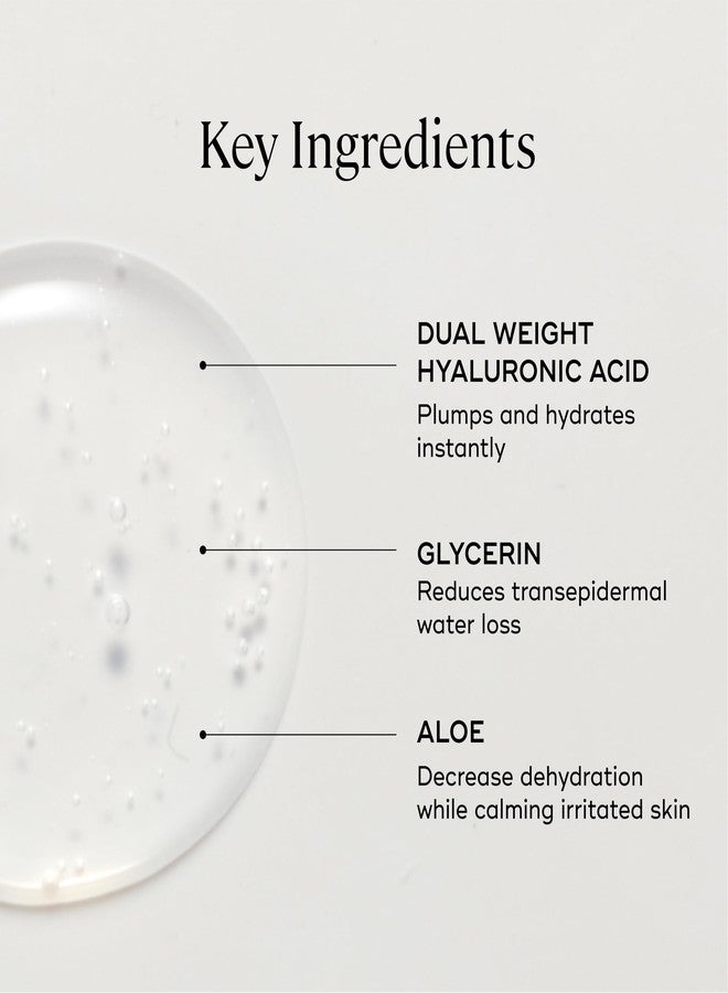 EVER سيروم EVER المرطب - حمض الهيالورونيك للوجه، ببتيدات، عناية مرطبة للبشرة للنساء، مضاد للشيخوخة، مرطب، يقلل من الخطوط الدقيقة والتجاعيد، 1 أونصة سائلة - Image 5