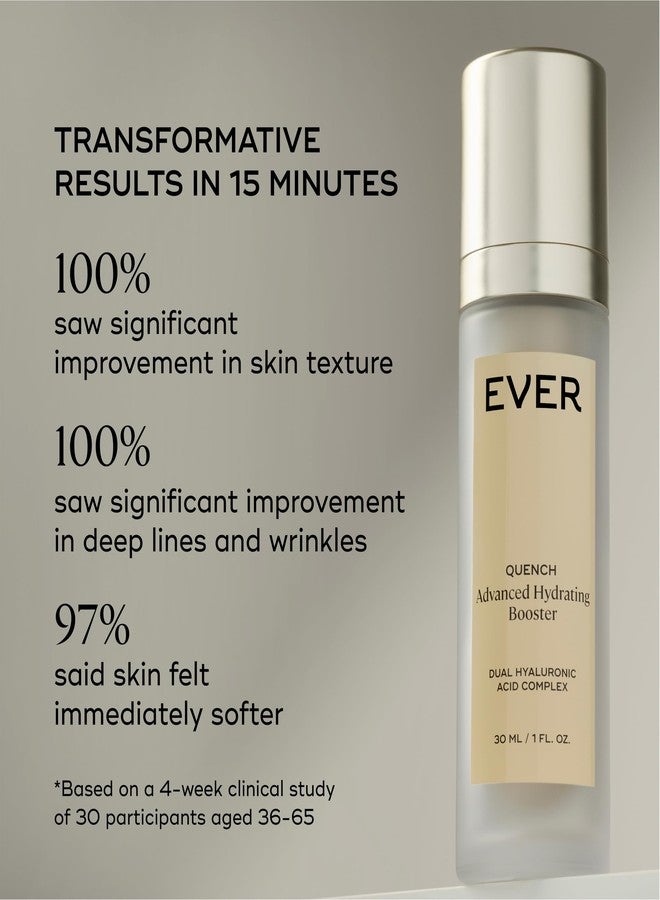 EVER سيروم EVER المرطب - حمض الهيالورونيك للوجه، ببتيدات، عناية مرطبة للبشرة للنساء، مضاد للشيخوخة، مرطب، يقلل من الخطوط الدقيقة والتجاعيد، 1 أونصة سائلة - Image 4