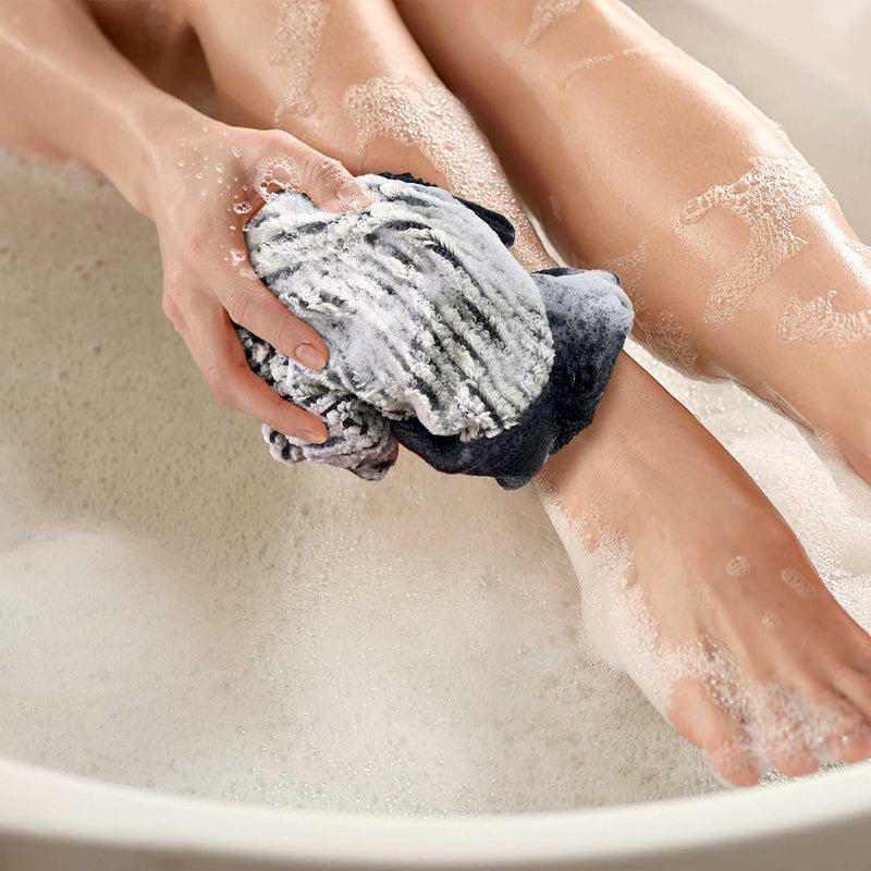 Cleanbear Wash Cloths 12 Pack Washcloths for Your Face and Body, Bathroom Towels for Showering, 13â€ x 13â€ Large Washcloth Set, Navy-Blue - Image 5