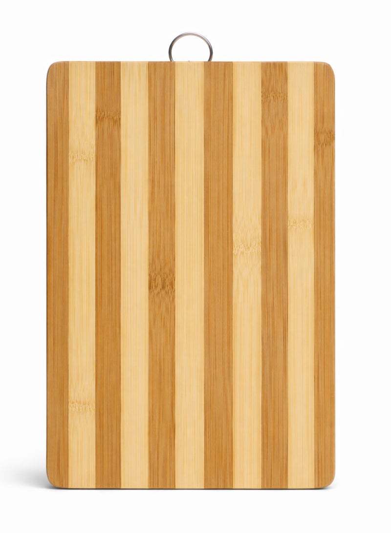 CHEEMAISTIC Premium Bamboo Wooden Cutting Board with Handle – Durable Chopping Board for Kitchen, Knife Friendly Surface, Multipurpose Serving & Food Prep Board, Easy to Clean & Space Saving Design - Image 1