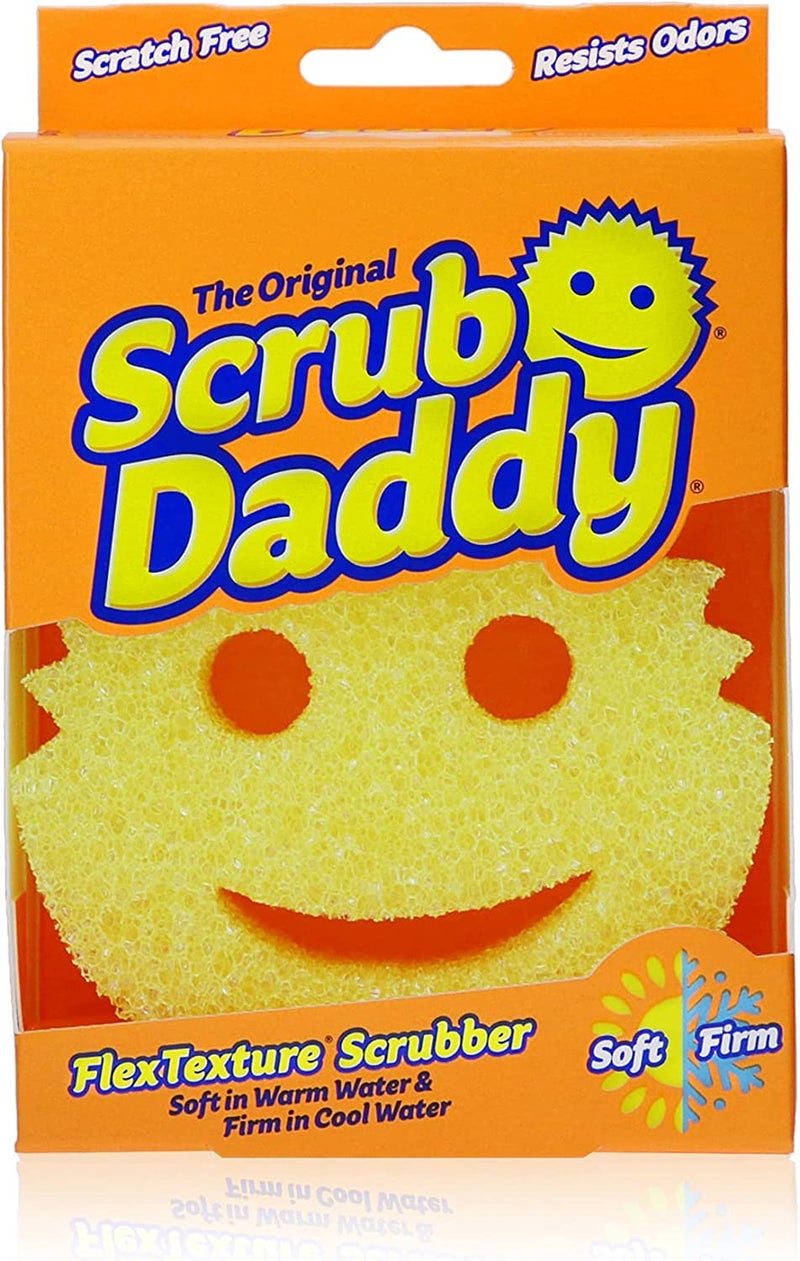 Scrub Daddy Scrub Daddy  The Original Scrub Daddy  ScratchFree Multipurpose Dish Sponge  BPA Free  Made with Polymer Foam  Stain  Odor Resistant Kitchen Sponge 1 Ct