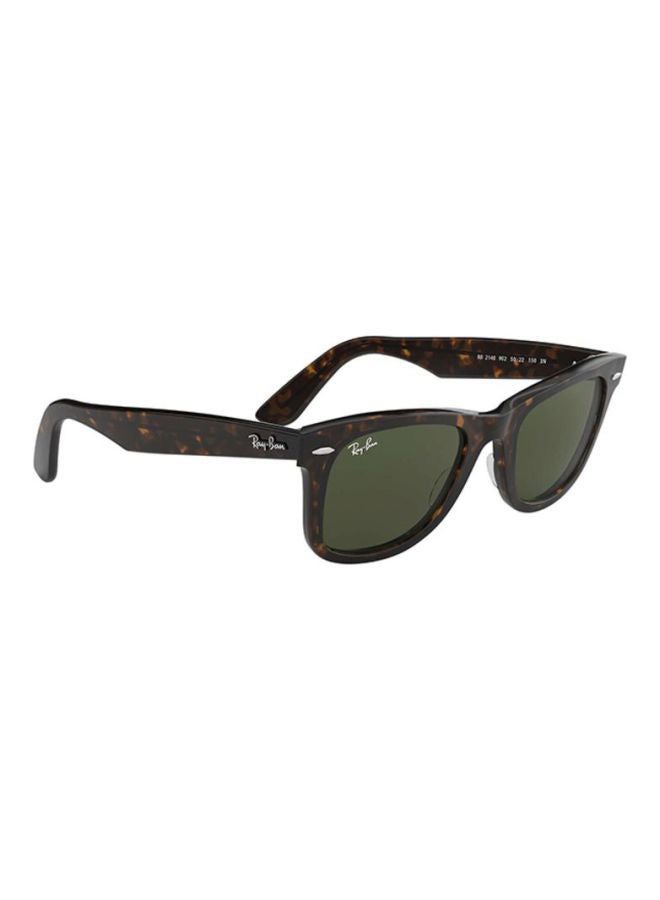 Ray-Ban Unisex Full Rim Rectangular Sunglasses - RB2140 902 52 - Lens Size: 52 mm - Black - Image 4