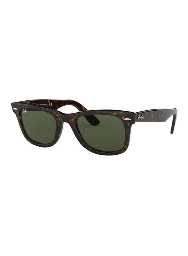 Ray-Ban Unisex Full Rim Rectangular Sunglasses - RB2140 902 52 - Lens Size: 52 mm - Black - Image 1