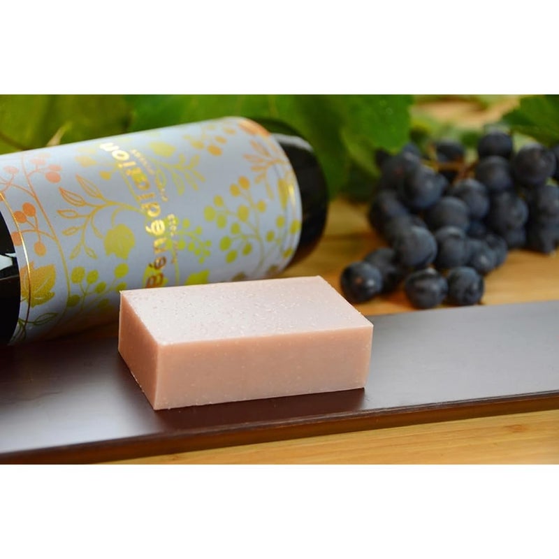 IPPINKA Red Wine Soap All Natural Vegan Cold Process Bar 317 oz Product of Japan - Image 3