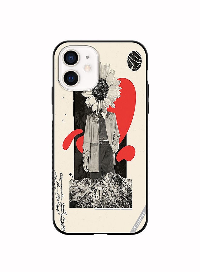 VR CREATIVE Protective Case Cover For Apple iPhone 11 Flower Face Of A Man Design Multicolour - Image 1