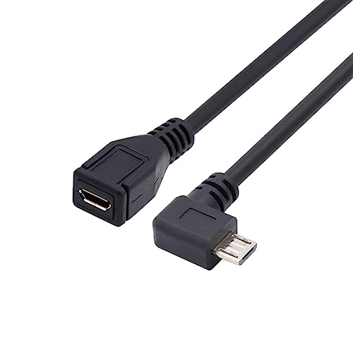 chenyang CY Micro USB 20 Male to Micro USB 20 Female Extension Cable Left Right 90 Degree Angled Full Pin Connected 05M - Image 3