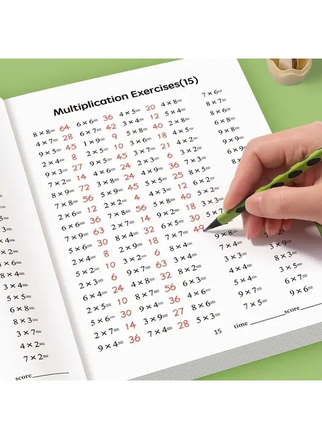 48 صفحة من كراسة التدريبات الحسابية للضرب والقسمة للأطفال - الصفوف الدراسية 1 إلى 3 - تمارين طلاقة جداول الضرب - أنشطة التفكير النقدي - ورق متين وخامات دائمة - Image 3