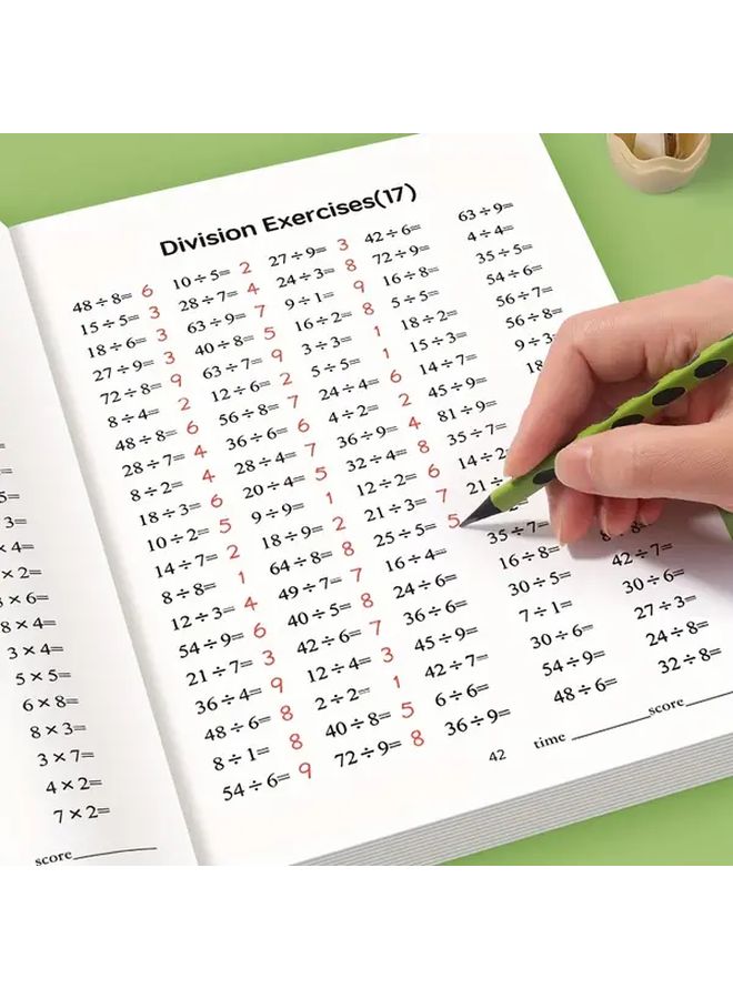 48 صفحة من كراسة التدريبات الحسابية للضرب والقسمة للأطفال - الصفوف الدراسية 1 إلى 3 - تمارين طلاقة جداول الضرب - أنشطة التفكير النقدي - ورق متين وخامات دائمة - Image 4